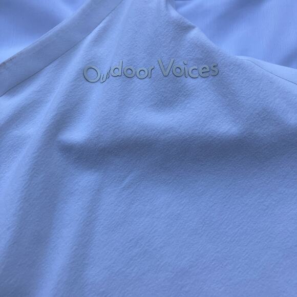 Outdoor Voices Dress Sz M White Racerback Lined Skort Exercise Athletic Tennis - Picture 10 of 11